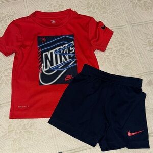Nike Red and Navy Toddler Set